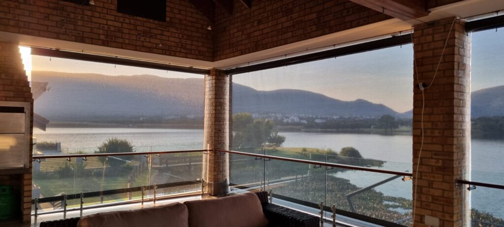 Sheerweave solar shades installed at Hartbeespoort Dam property